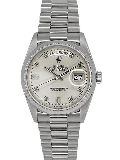 rolex day date silber damen|Rolex Day-Date.